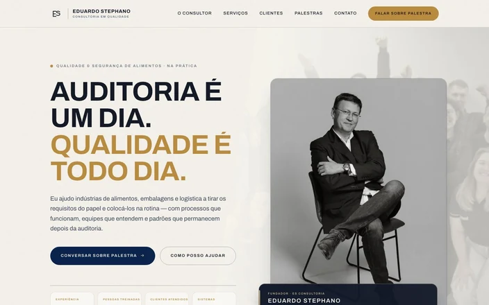 Site do consultor Eduardo Stephano